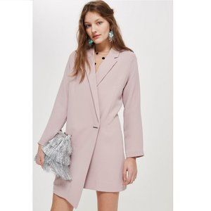 Asymmetrical Hem Blazer Dress